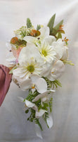 Bridal Bouquet - Cascading white & pink combinations