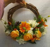 WALL FLOWER DECOR- ROUND GARLAND