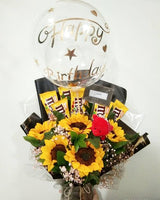 Chocolate Bouquet - Sunflower and M&M