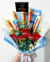 Chocolate Bouquet - Toblerone & Kit Kat Blue Set