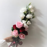 Bridal Bouquet - Pageant Red and Pink Roses